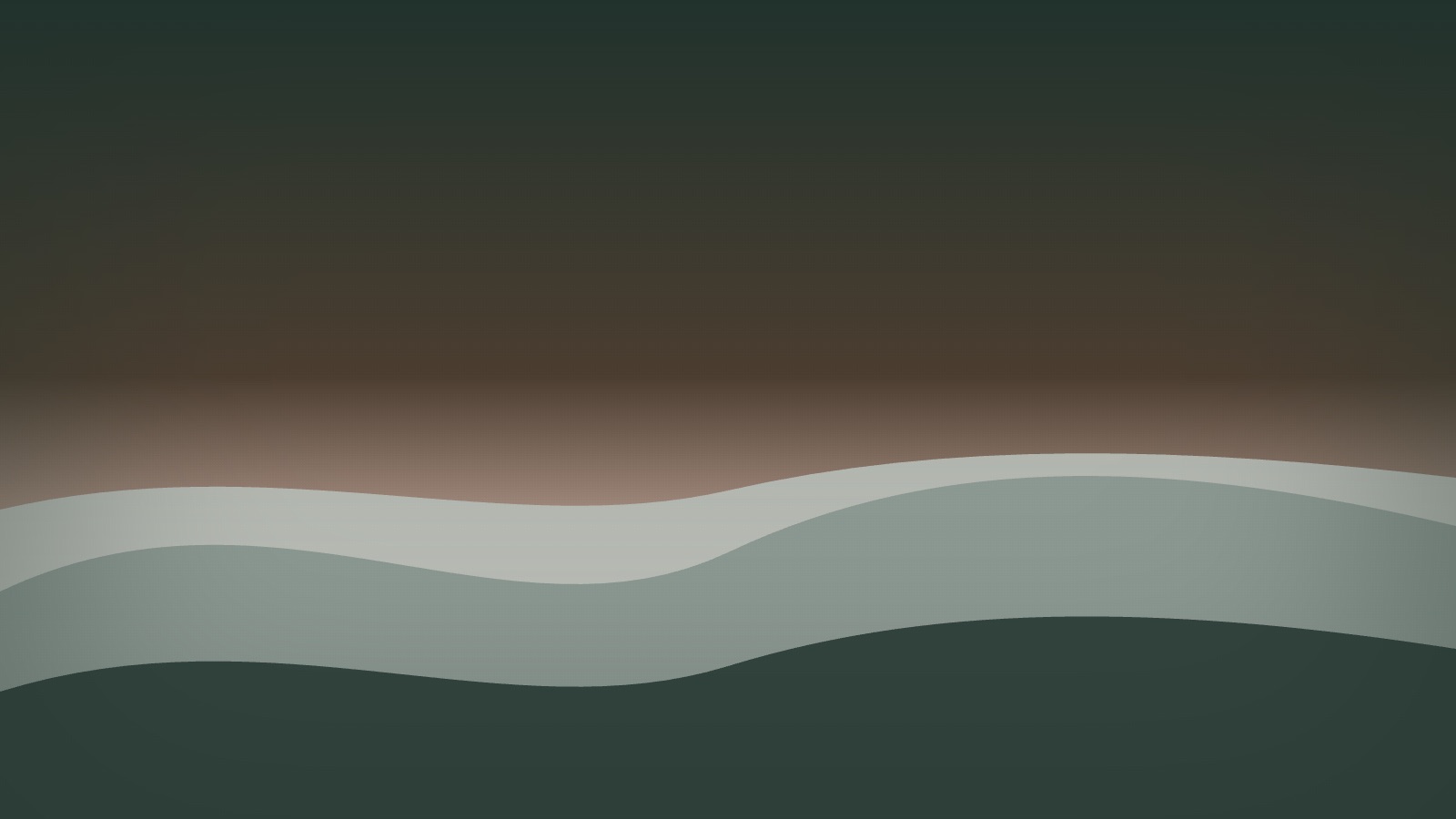 Soft rolling ridges settling into quiet haze beneath an even sky.